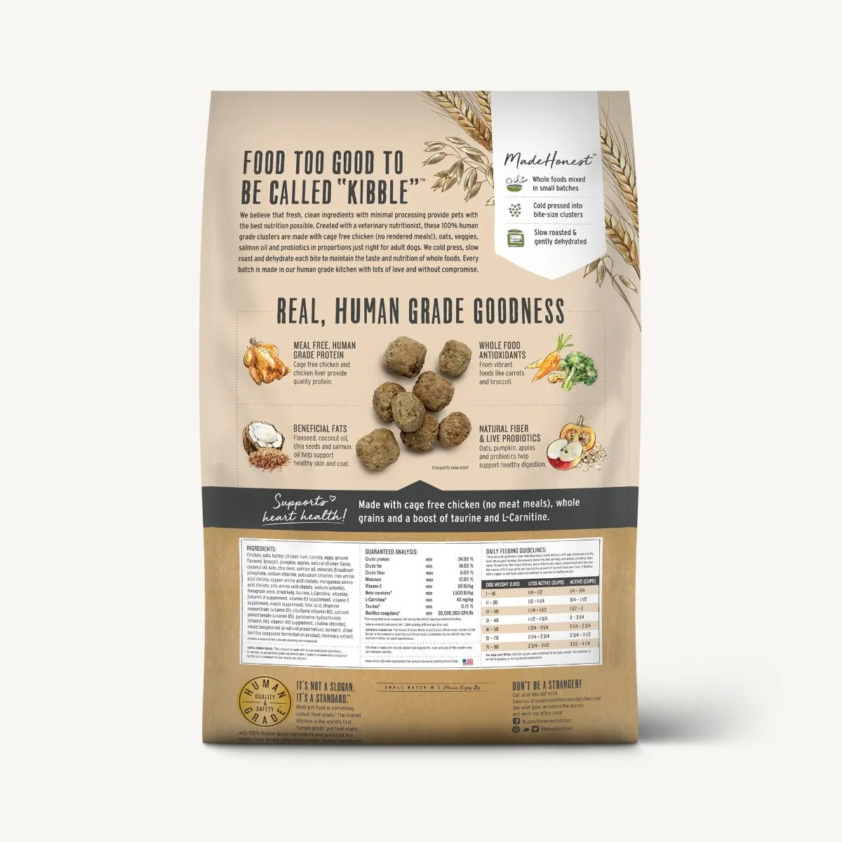 The Honest Kitchen Dry Dog Food Clusters Whole Grain Chicken Recipe