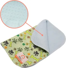 Washable Pee Pads for Dogs and Cats - Reusable Puppy Pads for Training, Super Waterproof Mat for Dog Play, Anti Slip Pad for Crate Indoor, 31.5 x 55.12 inch, 1pcs, Paws and Bones